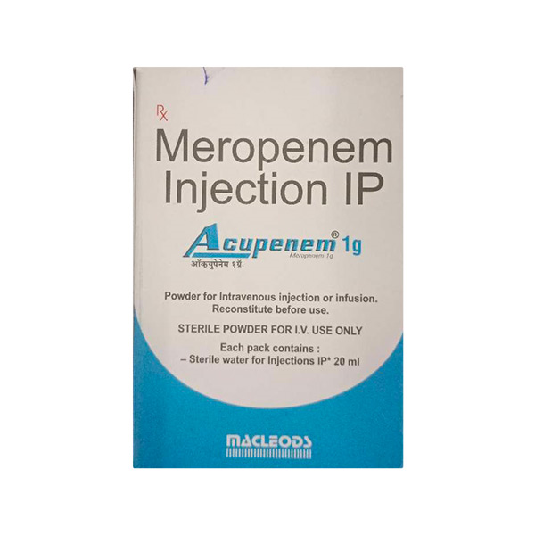 Acupenem 1gm Injection Uses, Side effects, Price